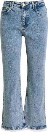 Damson Madder Jeans con bordo in pizzo sangallo - Blu