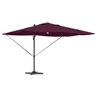 Berkfield Home Modern Cantilever Umbrella - Bordeaux Red Bordeaux red Metal and in Burgundy