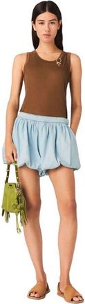Maje Chambray balloon skort in Blue Sky at Nordstrom, Size 36 Eu