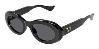 Valentino VG0057S 001 Womens Sunglasses Black Size 50