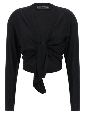 Dolce & Gabbana Black Cashmere Womens Cardigan