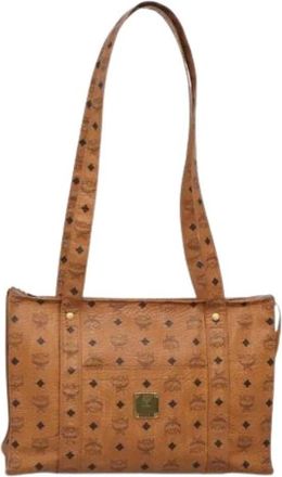 MCM Pre-owned Tote Bag - Dames - Vintage Shopper - Bruin - ONE Size - Leer - Vintage
