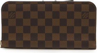 Louis Vuitton Damier Brown Pvc Long Wallet (Bi-Fold) (Pre-Owned)
