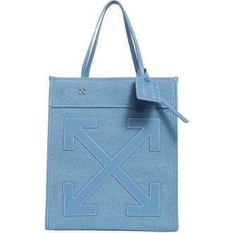 Off-white Large Boxy Denim Tote Bag in Light Blue at Nordstrom Rack