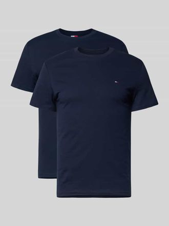 Tommy Jeans Slim Fit T-Shirt Set aus reiner Baumwolle im 2er-Pack in Dunkelblau, Gr&ouml;&szlig;e XXL