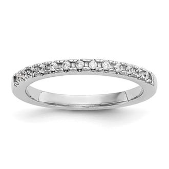 Diamond2Deal 14k Gold Lab Grown Diamond Wedding Band Ring 0.18Ct Clarity- VS Color- G-H