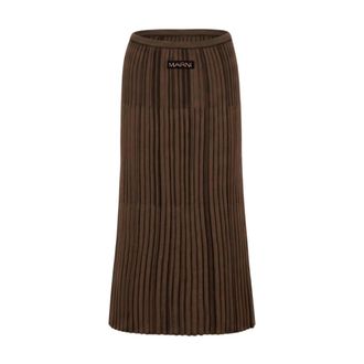Marni Dames, Rokken, Bruin, Maat: XS