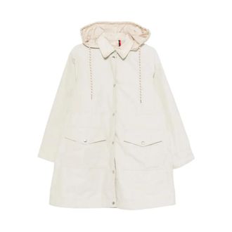 Moncler Jassen, Dames, Beige, M, Katoen, Begonia 3-in-1 Lange Donsjas met Capuchon
