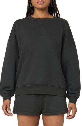 Florence By Mills Cozy Crush Oversize Sweatshirt in Black at Nordstrom, Size Xx-Small
