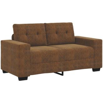 vidaXL Loveseat Sofa with Cushion Brown Faux leather vidaXL