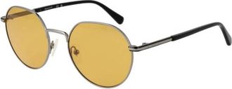 GANT Zilveren herenzonnebril met UV-bescherming - Heren - Zonnebrillen - Grijs - ONE Size - Accessoires