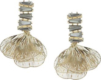 Olivia Welles Venezia Drop Earrings in Gold /Clear at Nordstrom Rack