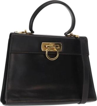 Ferragamo Pre-owned Handbags, female, Black, Size: ONE SIZE Pre-owned Handbag