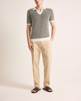 Orlebar Brown Ray Relaxed Tailored Fit Twill Trousers in Latte at Nordstrom, Size 36