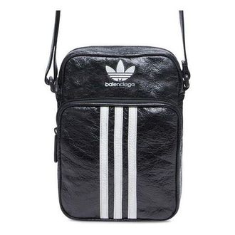 Balenciaga x adidas Small Crossbody Messenger Bag Black White 721850210M41091