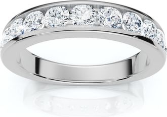 Pompeii3 1Ct Channel Set Diamond Wedding Ring 14k Gold or Platinum Lab Grown EF/VS