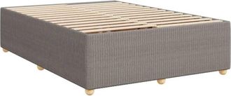 vidaXL Cama Sin Colch&oacute;n Tela Gris Taupe 160x200 Cm Vidaxl