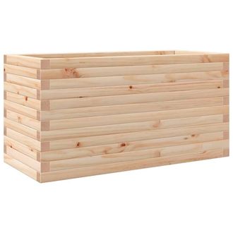 Berkfield Home Garden Planter 90x40x45.5 cm Solid Wood Pine in Natural