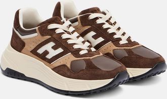 Hogan Sneakers H669 in suede e pelle