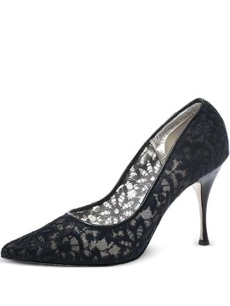 Dolce & Gabbana 100mm lace pumps - Black