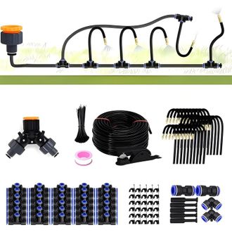 OEM Kit De Riego Por Goteo Autom&aacute;tico De 30 M, Conexiones R&aacute;pidas Sin Herramientas, 30 Boquillas De Pulverizaci&oacute;n De Cobre, Chorro Flexible De 360&deg; Para J