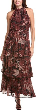 Julia Jordan Halter Tiered Maxi Dress