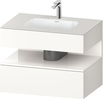 Duravit Qatego Lavabo Encastrado Con Base De Lavabo Consola, - Duravit