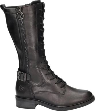 Remonte Schoenen, Dames, Zwart, 38 EU, Leer, D2W71-00 Veterboots