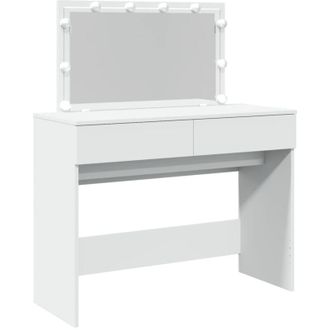 vidaXL Tocador Con Luces Led Blanco 100x40x120 Cm Vidaxl