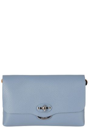 Zanellato Structured Pebbled Leather Shoulder Bag With Turn-Lock Closure