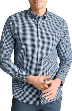 Bonobos Raliegh Slim Fit Gingham Check Button Down Shirt in Navy/Blue at Nordstrom Rack, Size Xx-Large
