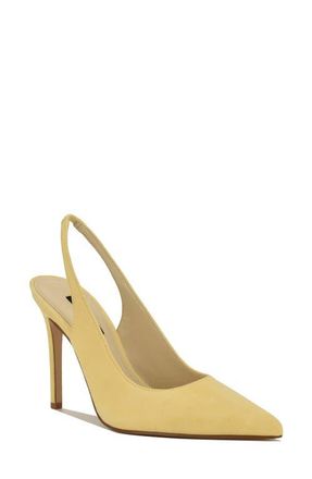 Nine West Feather Slingback Pump in Yellow at Nordstrom, Size 5.5