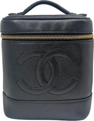 Chanel Pre-owned Handbags, female, Black, Size: ONE SIZE Pre-owned Vanity Bag