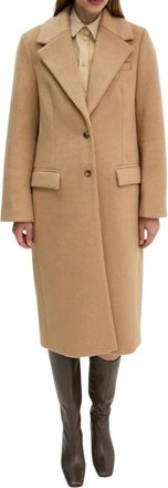 2nd Day Miguel Jas - Dames - Mantel - Beige - M - Wol - Jassen