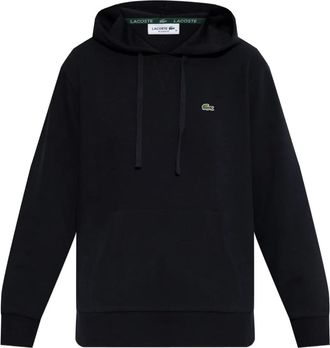 Lacoste Hoodie met logodetail - Blauw