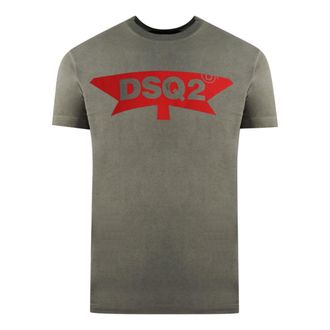 Dsquared2 DSquared2 Heren Vet Logo T-Shirt (Grijs)
