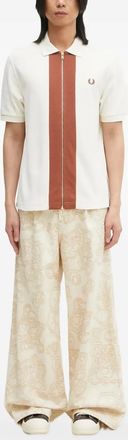 Fred Perry Camicia con zip - Bianco