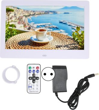OEM Marco De Fotos Digital Hd De 10,1 Pulgadas, Pantalla Lcd De 1024x600, Marco De Fotos Electr&oacute;nico Inteligente Con Control Remoto 110-240 V, Enchufe Eur