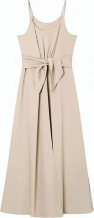 Emporio Armani Crepe Twill Torchon Straps Sash Dress