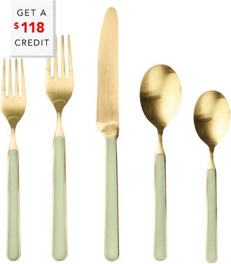 Mepra 20Pc Fantasia Ice Flatware Set With $118 Credit