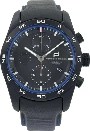 Porsche Design Pre-owned Porsche Design Design Chronograph Automatic Black Dial Ladies Watch 6004.0.00.014.00.0