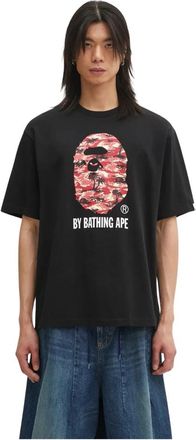 A Bathing Ape Palm Tree Camo Tee - Heren - T-shirts - Zwart - L - Katoen - Tops