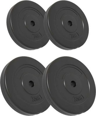 vidaXL Dischi per Pesi 4 pz 30 kg in Cemento - Vidaxl