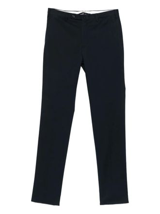Incotex tapered cotton cashmere trousers - men - Cotton/Cashmere - 50 - Blue