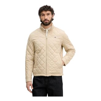 GANT Gevatte Windjack - Heren - Zomerjassen - Beige - S - Polyester - Jassen