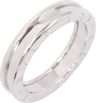 Bulgari White Gold White Gold (18K) Band Ring (Pre-Owned)