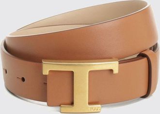 Tod's Cintura T Timeless reversibile in pelle di vitello liscia con fibbia monogram