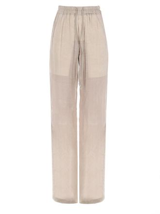 Rick Owens Dietrich Wide-Leg Cupro Drawstring Pants