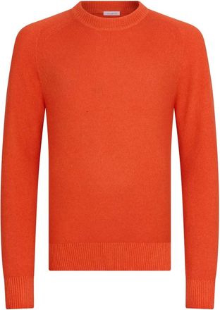 Malo Trui met ronde hals - Heren - Ronde hals truien - Oranje - M - Kasjmier - Truien & Vesten