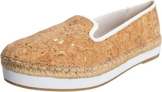 Sondra Roberts Womens Ellie Platform Espadrille Loafers In White